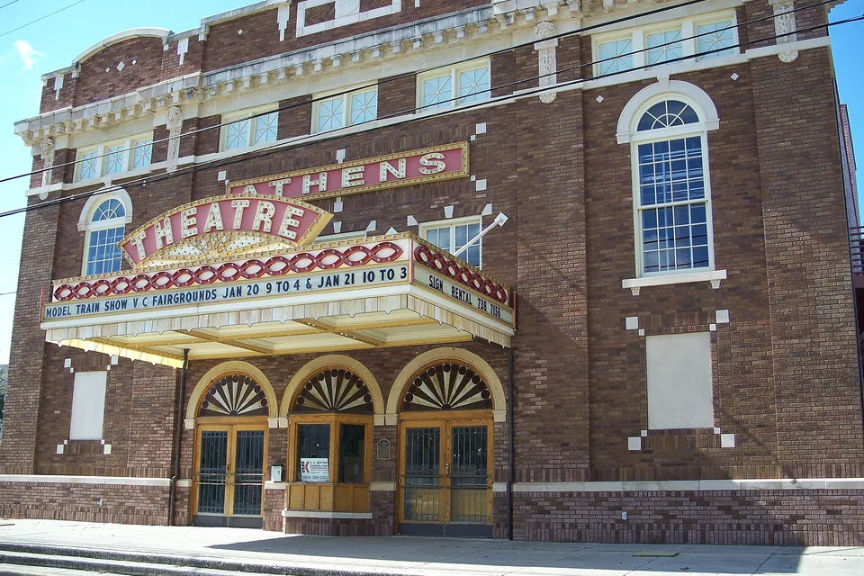Historic Athens Theatre in downtown DeLand, Florida